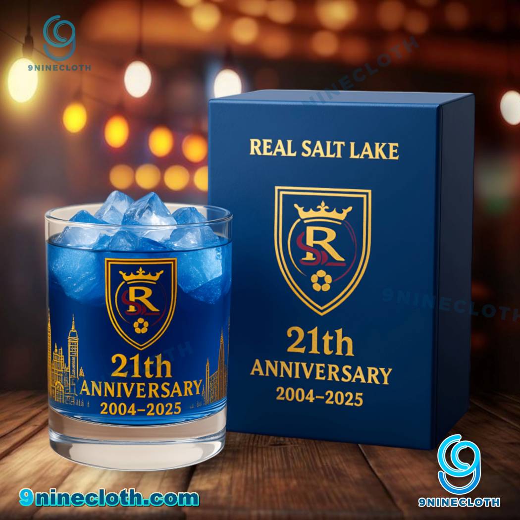 Real Salt Lake 21st Anniversary 2004-2025 Whiskey Glass 4YPsJzS