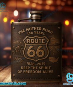 Route 66 The Mother Road 100 Years Hip Flask Stainless Steel Whiskey Bottle T2rCZqO