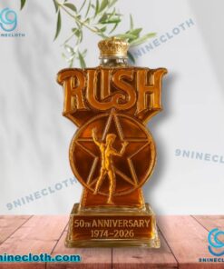Rush 50th Anniversary 1974-2026 Whiskey Bottle u7ZDO1A
