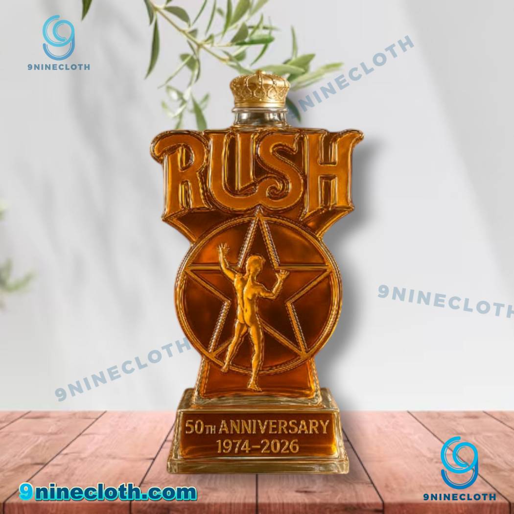 Rush 50th Anniversary 1974-2026 Whiskey Bottle u7ZDO1A