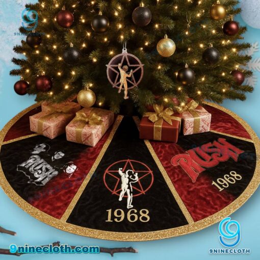Rush Band Christmas Tree Skirt dGTmeyh