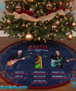 Rush Fifty Something Tour 2026 Christmas Tree Skirt Z0bjnAk