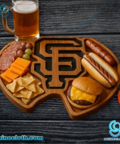 San Francisco Giants MLB Wooden Charcuterie Board KjEHrxs