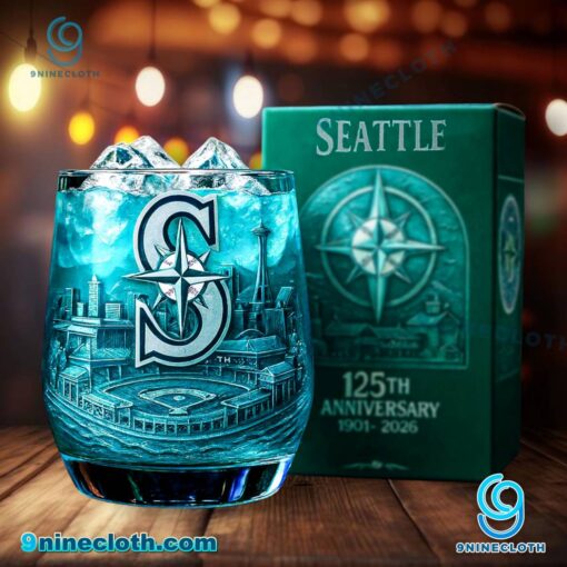 Seattle Mariners Stadium 125th Anniversary Whiskey Glass Qzg59Cf
