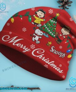 Snoopy Merry Christmas Beanie Hat 6k7qoGA