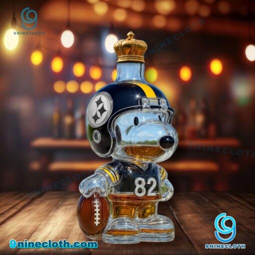 Snoopy Pittsburgh Steelers Whiskey Bottle 7ajYiob