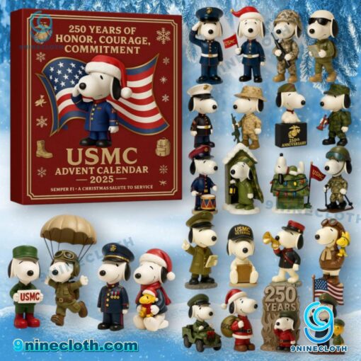 Snoopy USMC 250th Anniversary Advent Calendar sn4Ce3d