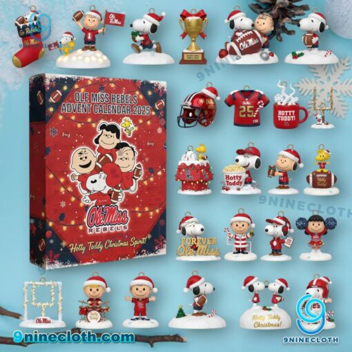 Snoopy X Ole Miss Rebels Advent Calendar 2025 V3jTLfN