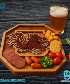 South Carolina Gamecocks NCAA Wooden Charcuterie Board 0Zzq4sl