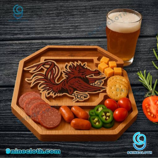 South Carolina Gamecocks NCAA Wooden Charcuterie Board 0Zzq4sl