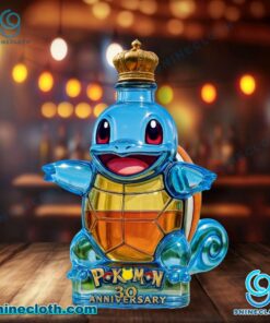 Squirtle Pokemon 30th Anniversary Whiskey Bottle gLekrat