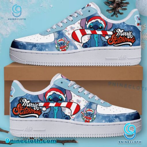 Stitch Merry Stitchmas Air Force Shoes heDSF47