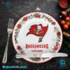 Tampa Bay Buccaneers Christmas Personalized Ceramic Plate H1YRV3c