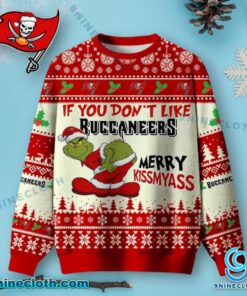 Tampa Bay Buccaneers Grinch Merry Kissmyass Ugly Christmas Sweater 1nCHbsw