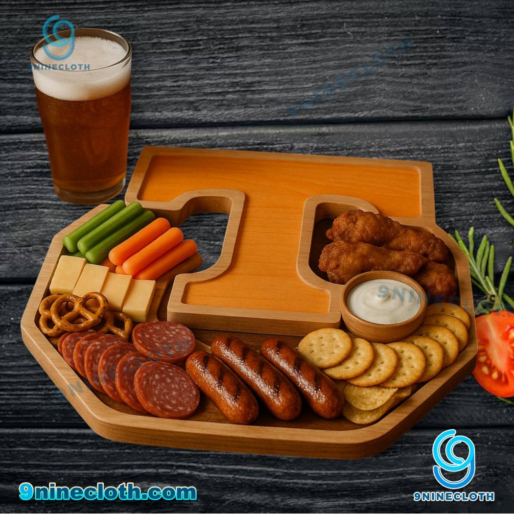 Tennessee Volunteers NCAA Wooden Charcuterie Board wygu7AW