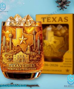 Texas Cities Heritage Edition Whiskey Glass gOX1wyH