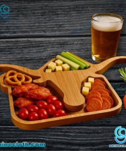 Texas Longhorns NCAA Wooden Charcuterie Board vmH6yQS