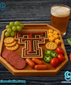 Texas Tech Red Raiders NCAA Wooden Charcuterie Board dqR3cEp