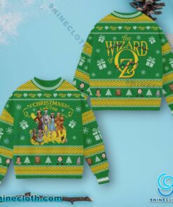 The Wizard Of Oz Christmas In The Land Of Oz Ugly Christmas Sweater DhEJw96