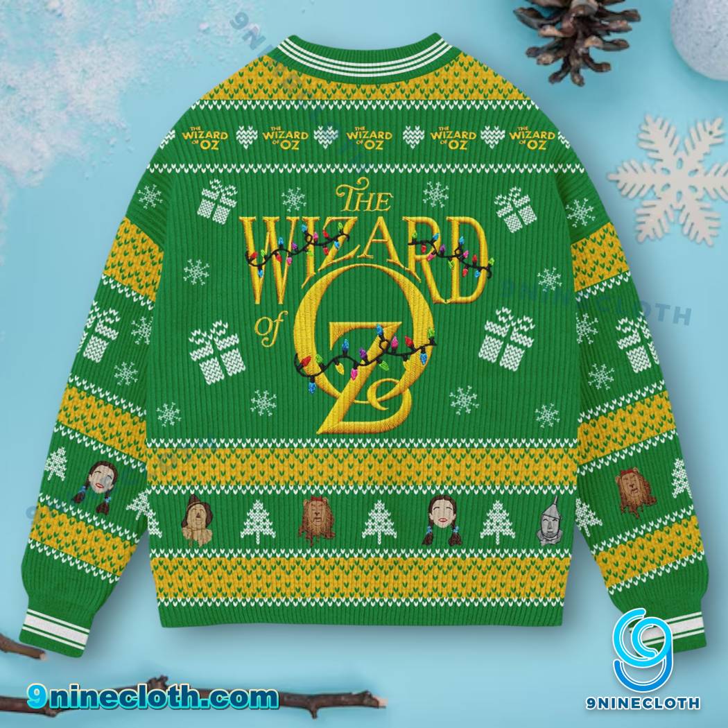 The Wizard Of Oz Christmas In The Land Of Oz Ugly Christmas Sweater-a 47RF2dX