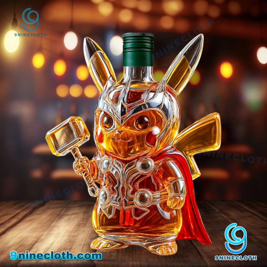 Thor Pikachu Whiskey Bottle-x NOzRBgG