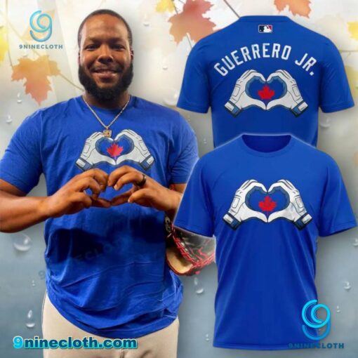 Toronto Blue Jays Canada Heart Hands T-shirt WTw0NE9