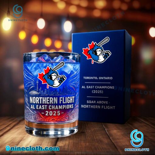 Toronto Blue Jays Northern Light 2025 AL East Champions Whiskey Glass yTEuCfo