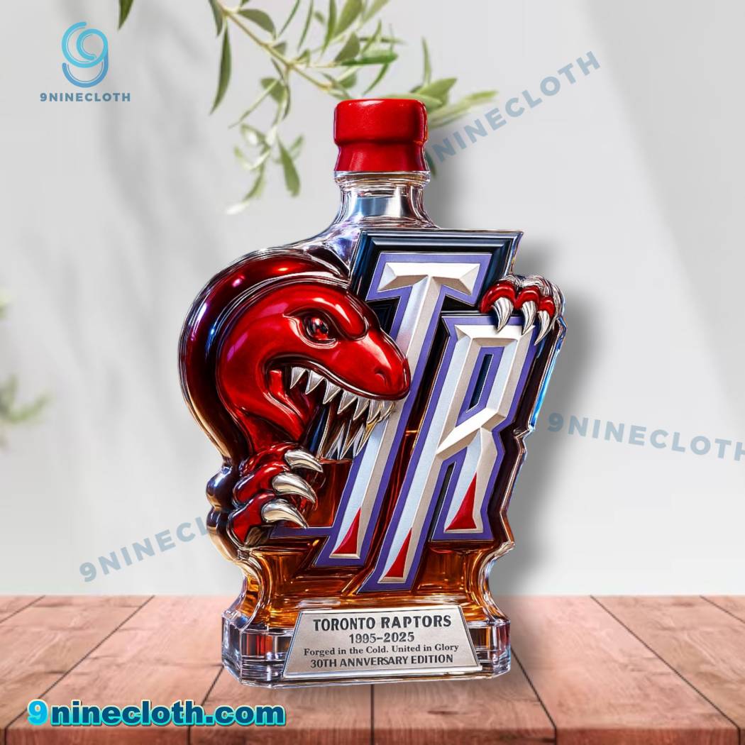 Toronto Raptors 1995-2025 30th Anniversary Whiskey Bottle-a FHuzZBc
