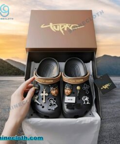 Tupac Shakur Crocs With Charms X8FEwmz