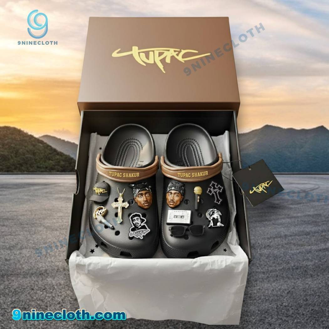 Tupac Shakur Crocs With Charms-b wRPs3jI