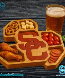 USC Trojans NCAA Wooden Charcuterie Board edWVnzL