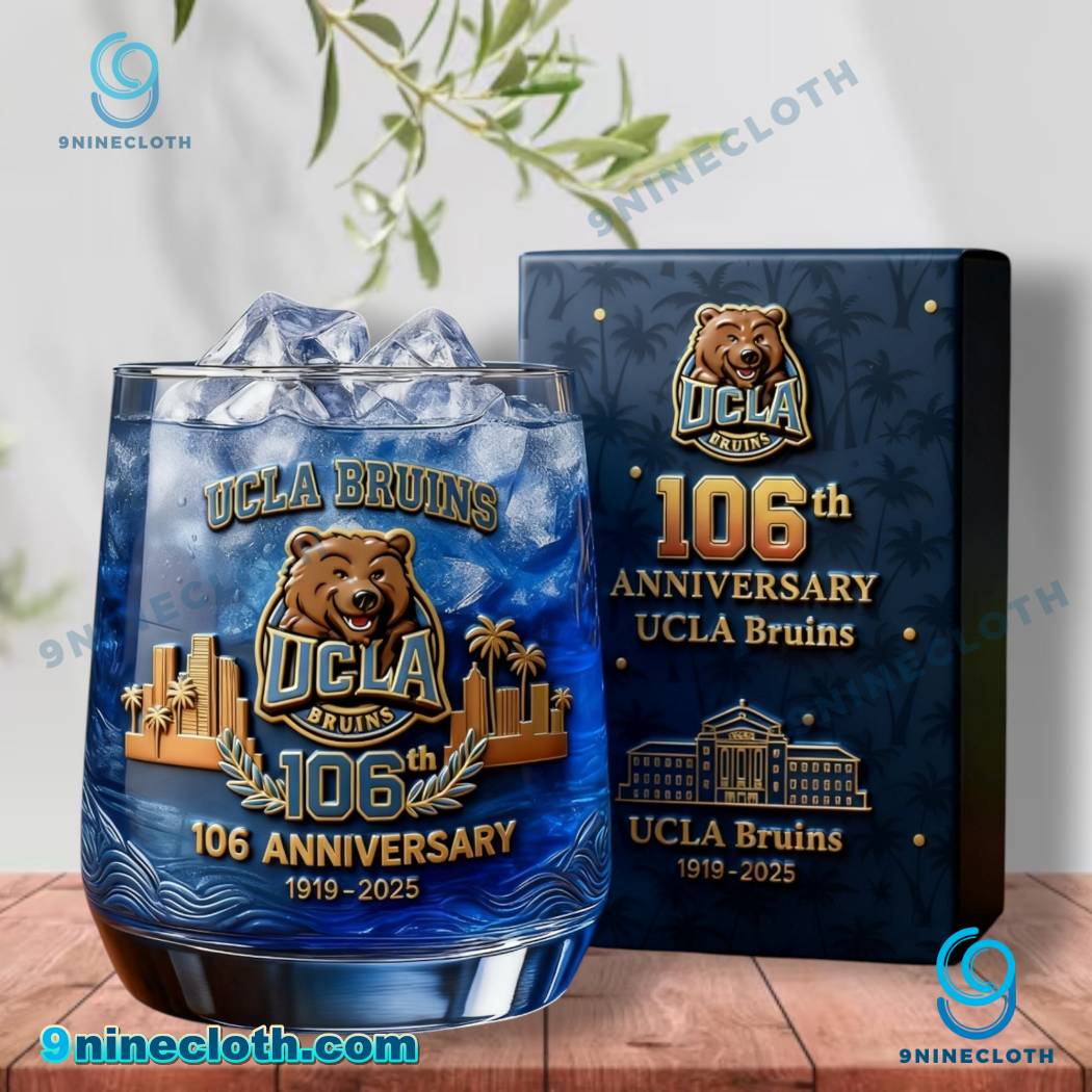 Ucla Bruins 106th Anniversary 1919-2025 Whiskey Glass eGoV23m