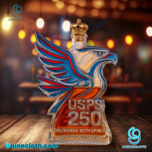 Usps 250th Anniversary Delivered With Spirit 1775-2025 Whiskey Bottle ZSXIVBd