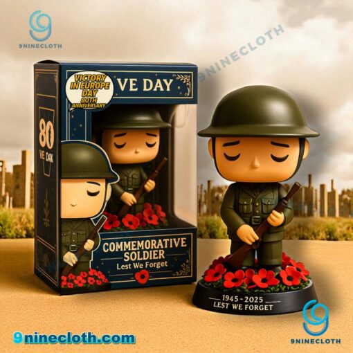 VE Day 80th Anniversary 1945-2025 Lest We Forget Figure 3gFPBHI