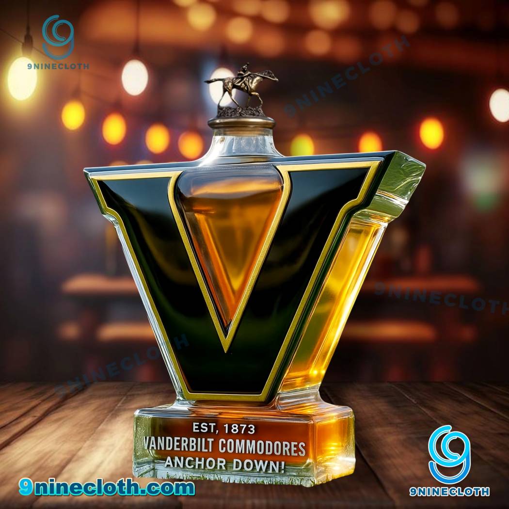 Vanderbilt Commodores Anchor Down Whiskey Bottle-c I6TUf82