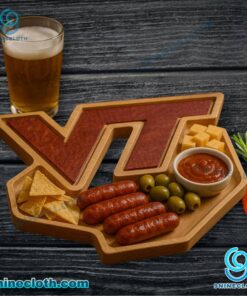 Virginia Tech Hokies NCAA Wooden Charcuterie Board jW0MOQx