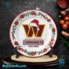 Washington Commanders Christmas Personalized Ceramic Plate-a 5cDwh3F