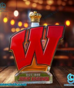Wisconsin Badgers Jump Around Whiskey Bottle ahwMU4f