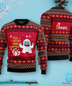 Yeti All I Want For Christmas Is Chick-fil-a Sweater V1iq9WL
