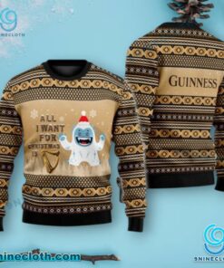 Yeti All I Want For Christmas Is Guinness Sweater pxkwt3r