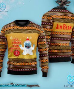 Yeti All I Want For Christmas Is Jim Beam Sweater IYiXmHq