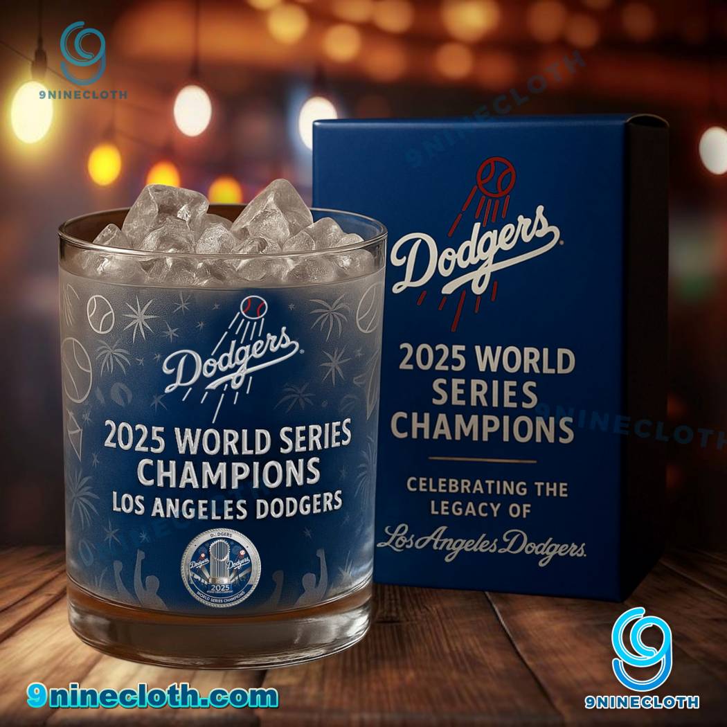 2025 World Series Champions Los Angeles Dodgers Whiskey Glass 4uySfUz