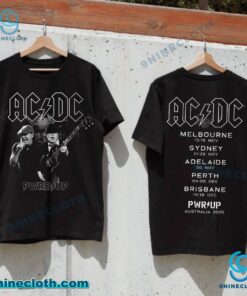 ACDC Angus And Brian PWR UP Tour Australia 2025 T-shirt zN30jxg