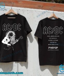 ACDC Angus Electric PWR UP Australia 2025 Tour T-shirt hRnmZuq