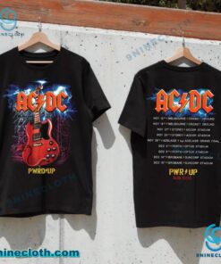 ACDC Angus Gibson Guitar PWR UP Aus 2025 T-shirt U3nyYWi