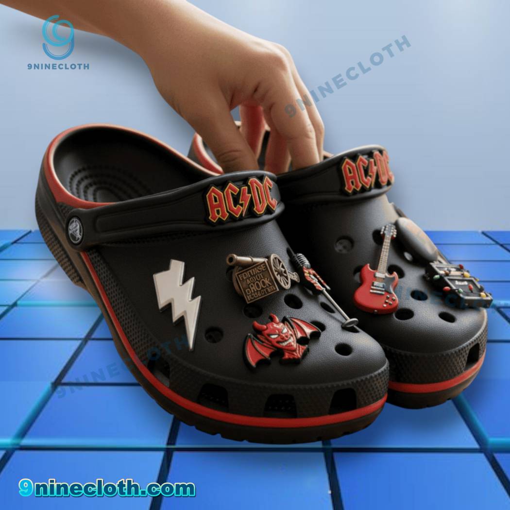 ACDC Crocs With Charms-a qhBkaLV