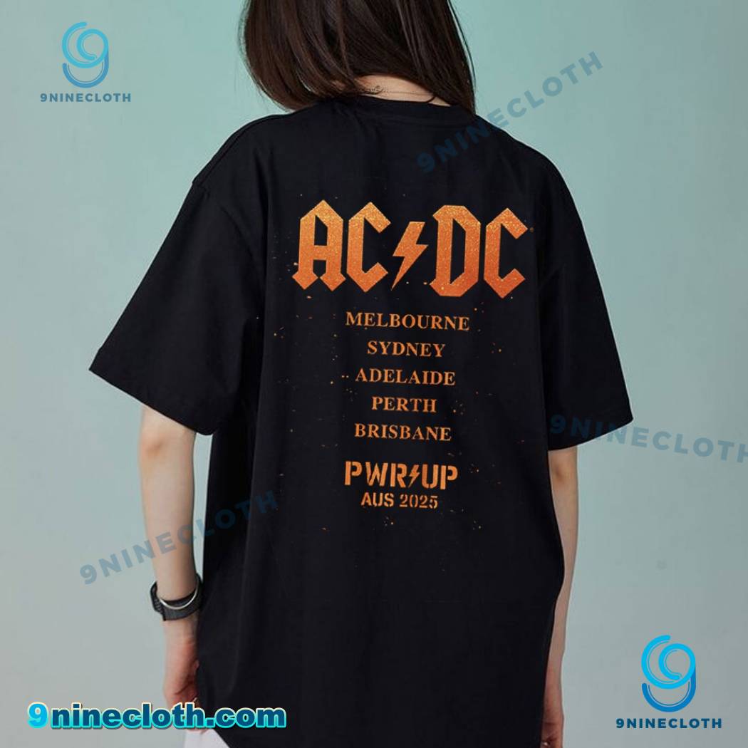 ACDC Hells Bells PWR UP Aus 2025 T-shirt-b rsY7OpR