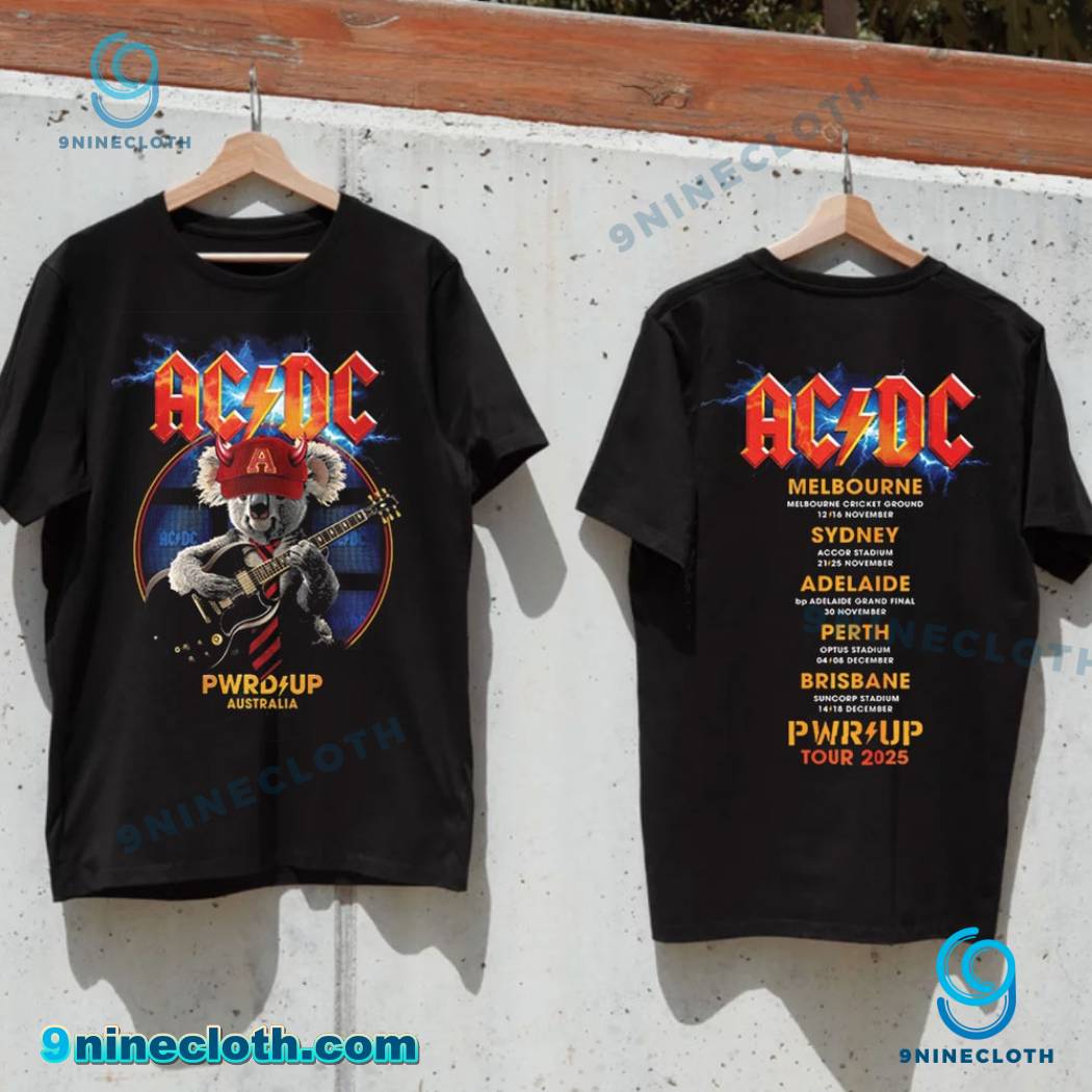 ACDC Koala PWR UP Australia Tour T-shirt xhMNY6F