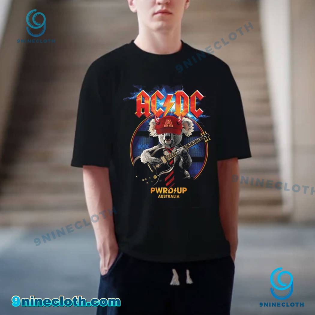 ACDC Koala PWR UP Australia Tour T-shirt-a MuN8HvB