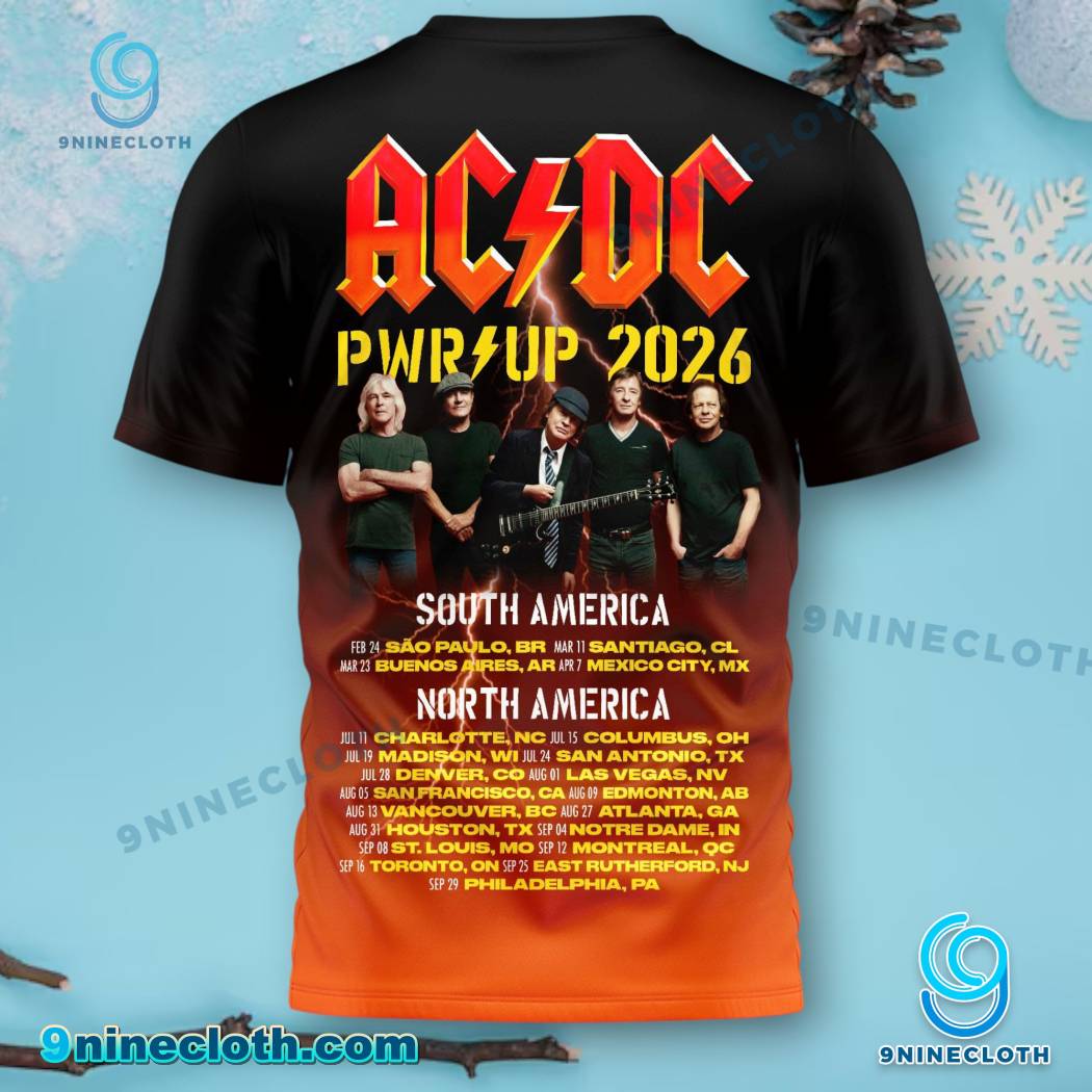 ACDC Pwr Up 2026 Tour Shirt-b akjbi5D